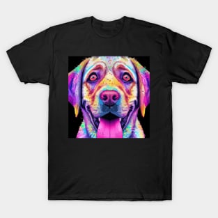 Adorable Labrador Retriever Psychedelic Trippy Art Piece T-Shirt